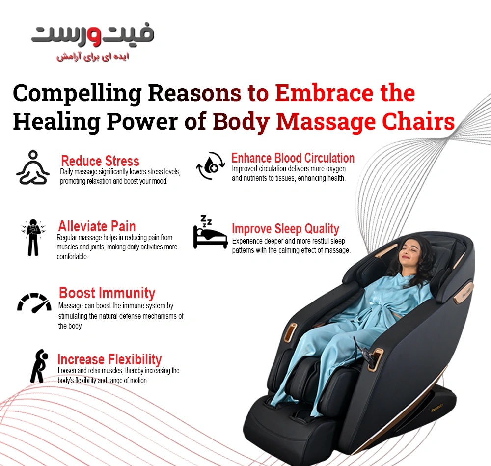 چطور صندلی ماساژور به بهبود گردش خون کمک میکند؟ 1 درمان گردش خون ضعیف