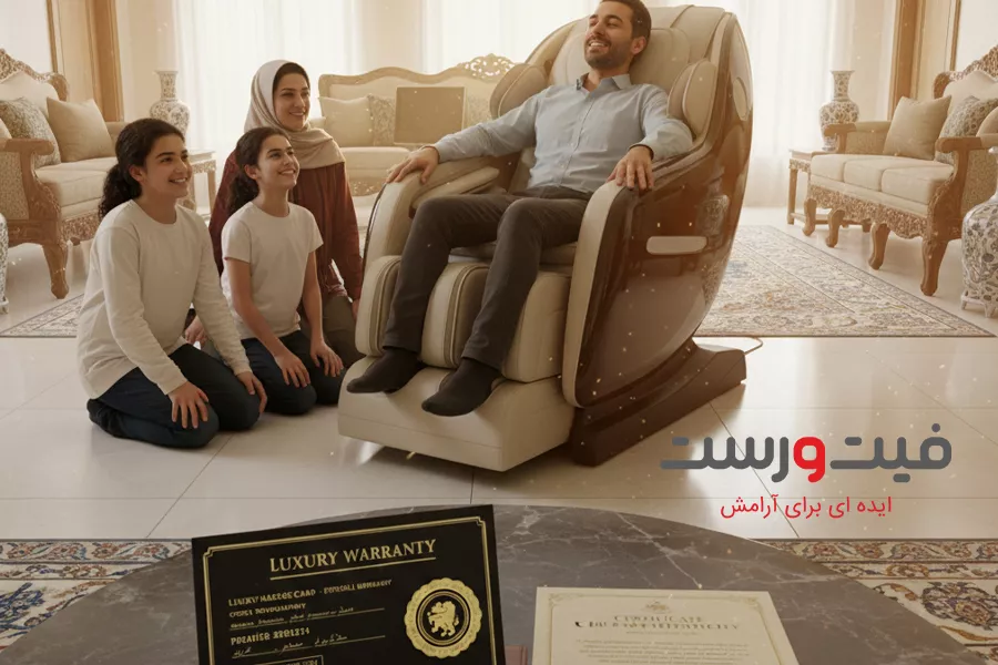 صندلی ماساژور با گارانتی | راهنمای خرید امن و مطمئن 4 تفاوت گارانتی معتبر با گارانتیهای تقلبی