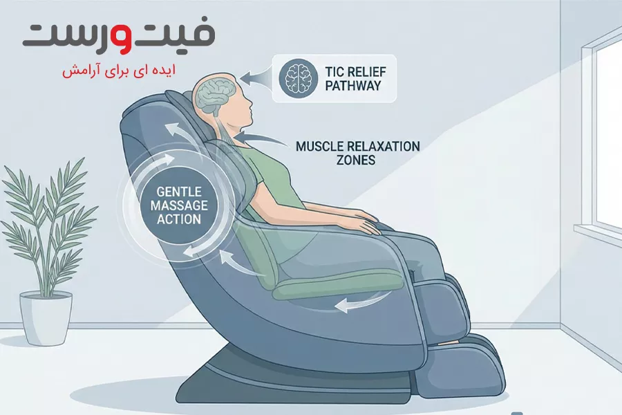 درمان تیک عصبی با ماساژ|کنترل علائم با کمک صندلی ماساژور 5 نقش صندلی ماساژور در مدیریت تیک عصبی
