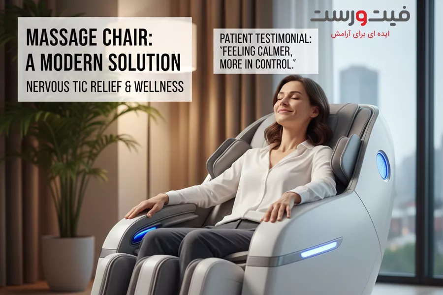 درمان تیک عصبی با ماساژ|کنترل علائم با کمک صندلی ماساژور 3 کنترل تیک عصبی با ماساژ درمانی