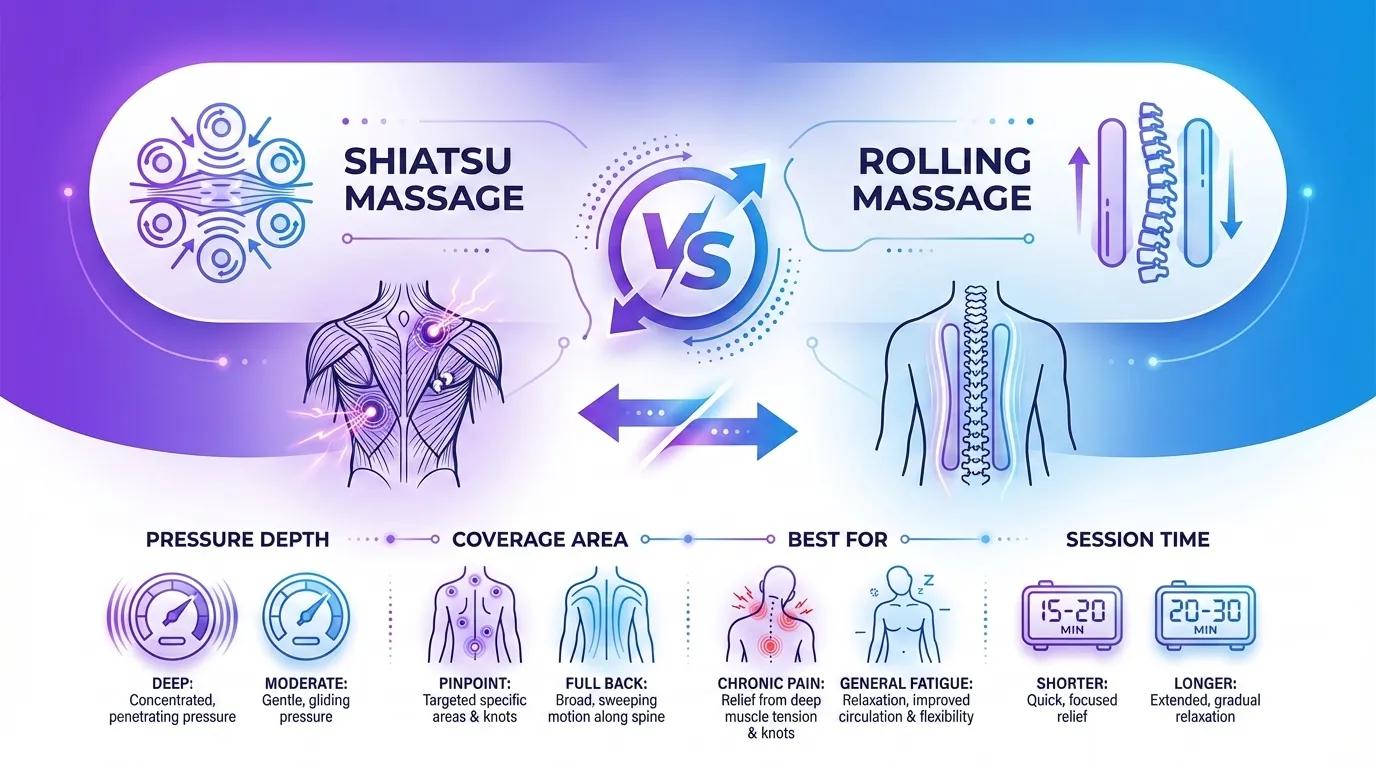 تفاوت صندلی ماساژور شیاتسو و ماساژ غلتکی برای کاهش گرفتگی عضلات در چیست؟ فیت و رست 4 بهترین مدل صندلی برای ترکیب تکنیک شیاتسو و غلتکی